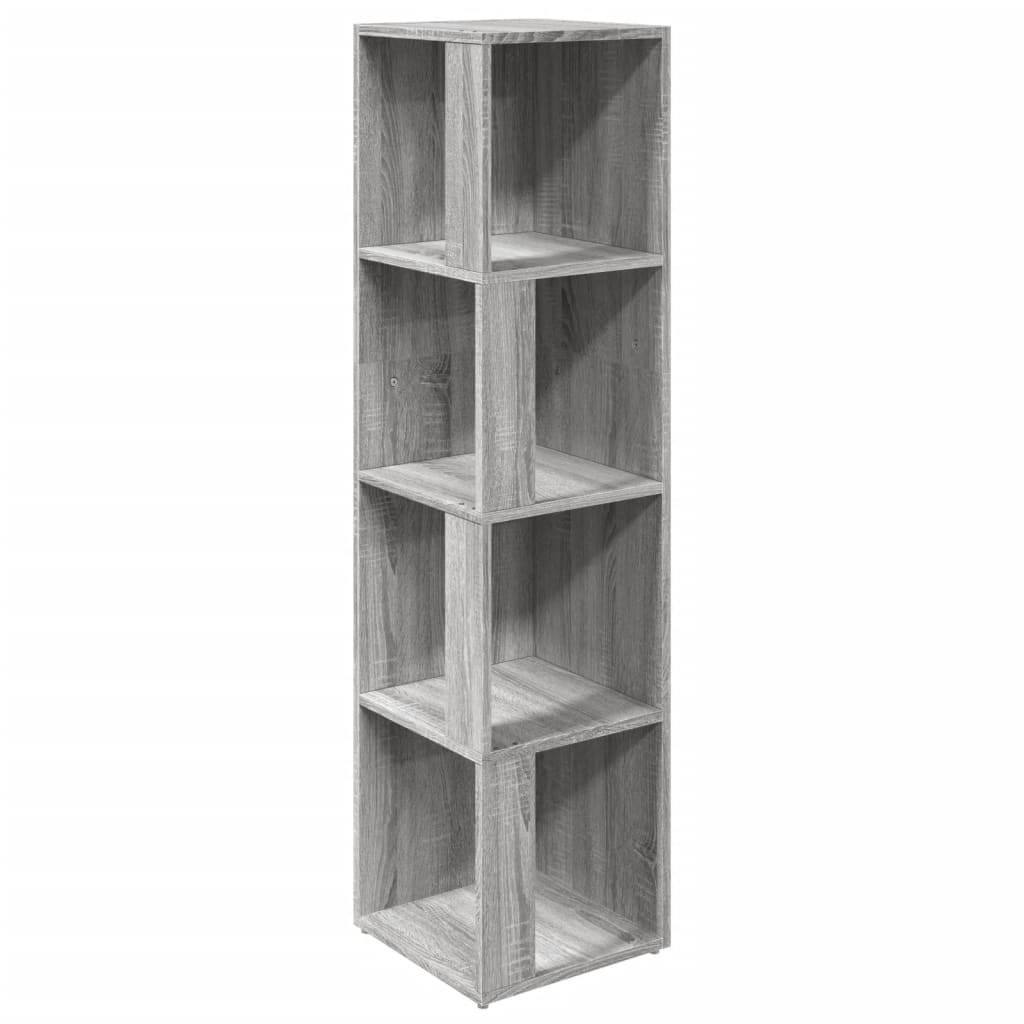 vidaXL Rohová skříňka šedá sonoma 33 x 33 x 132 cm kompozitní dřevo