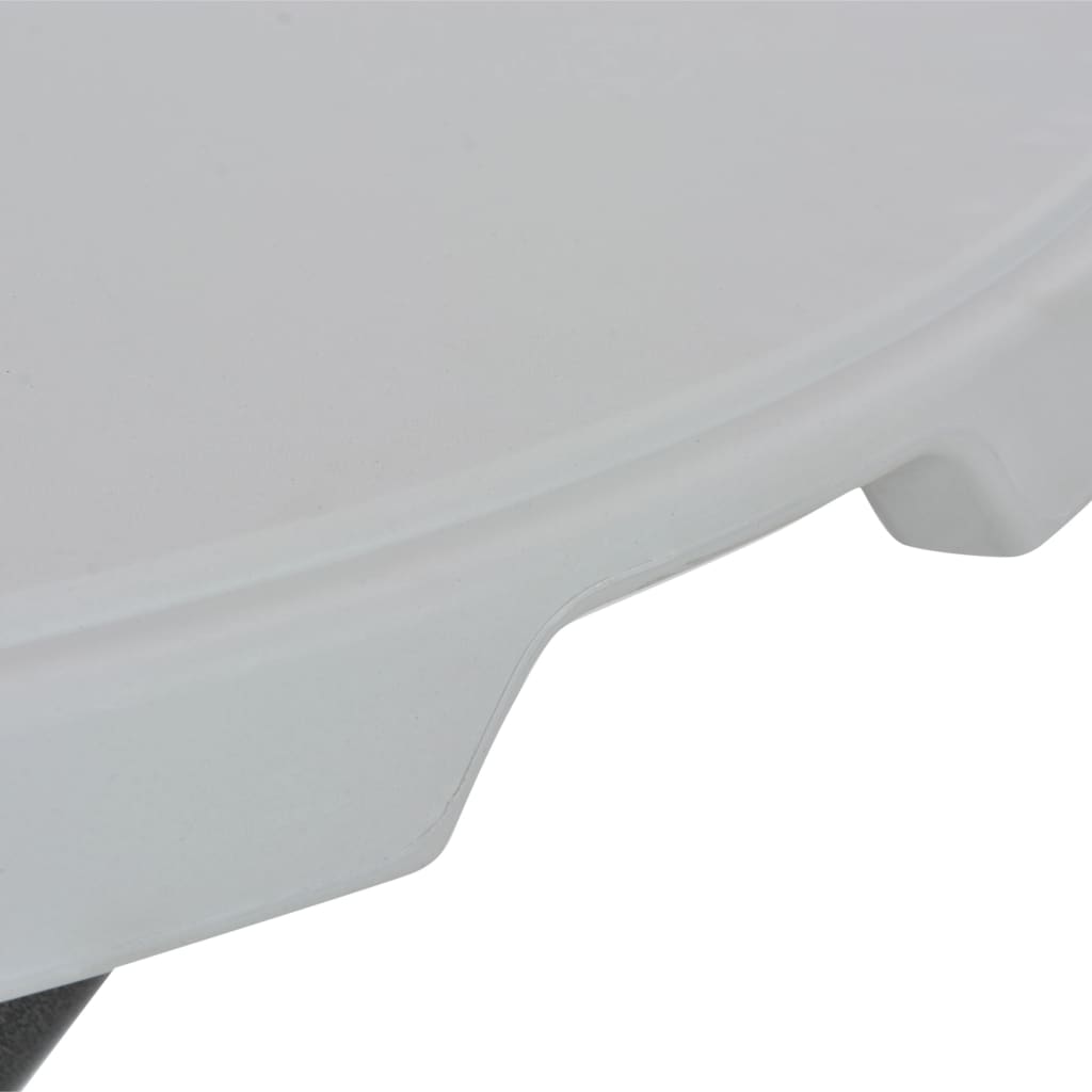 vidaXL Skládací barový stůl bílý 80 x 110 cm HDPE