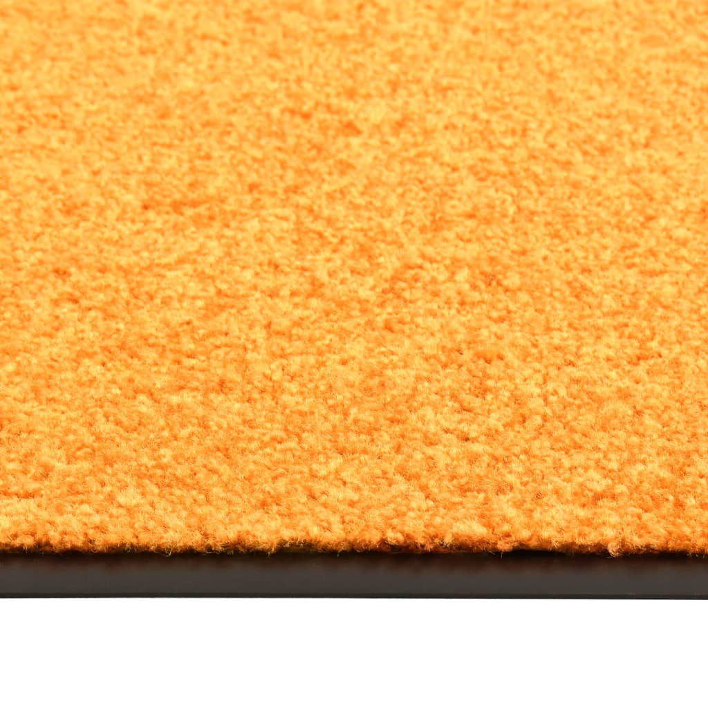 vidaXL Rohožka pratelná oranžová 40 x 60 cm