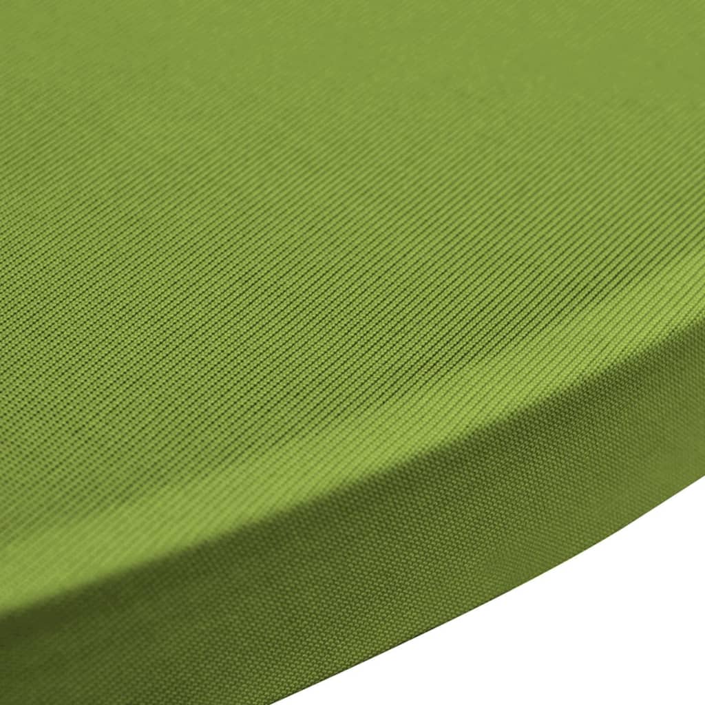 vidaXL Strečový návlek na stůl 4 ks 70 cm zelený