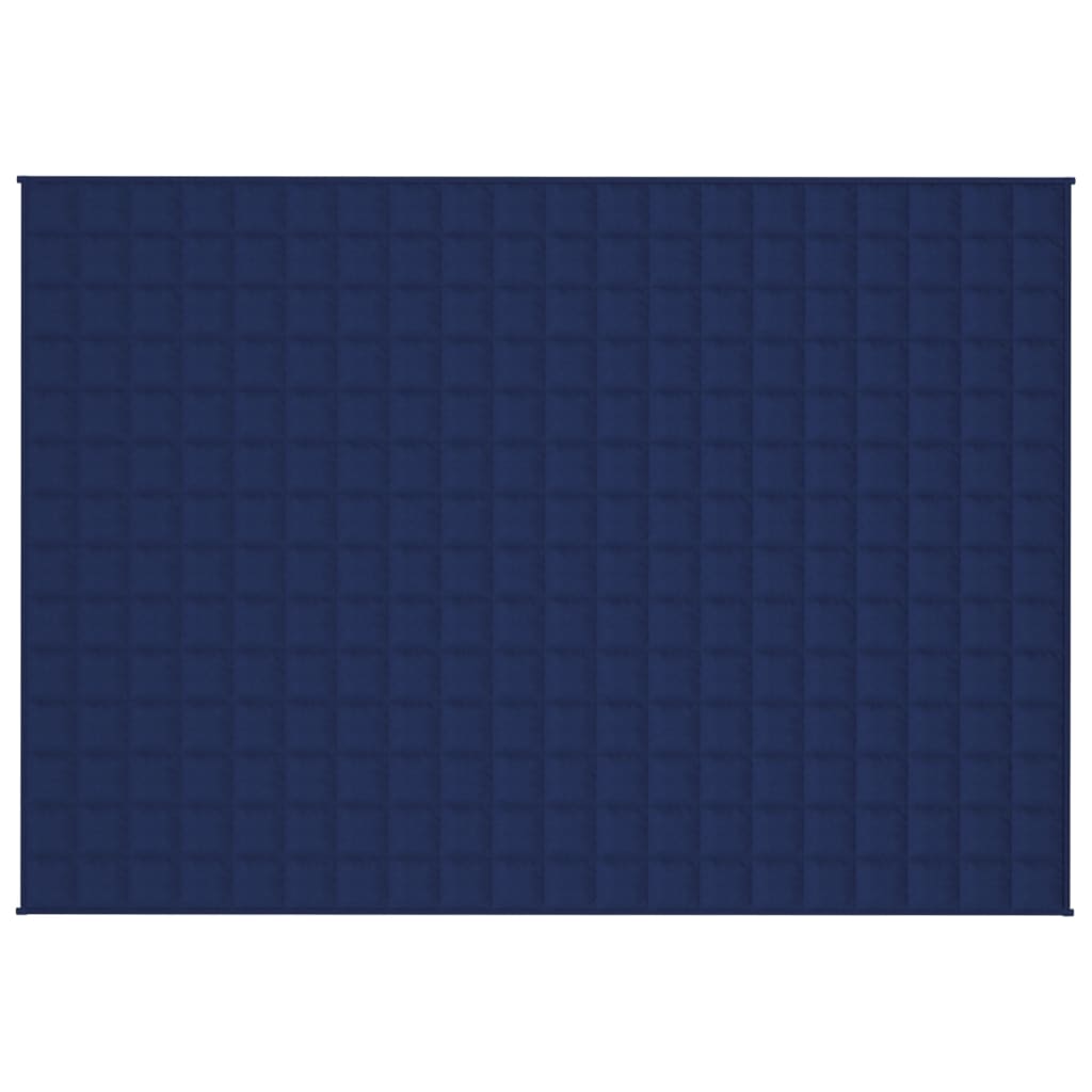 vidaXL Zátěžová deka modrá 135 x 200 cm 10 kg textil