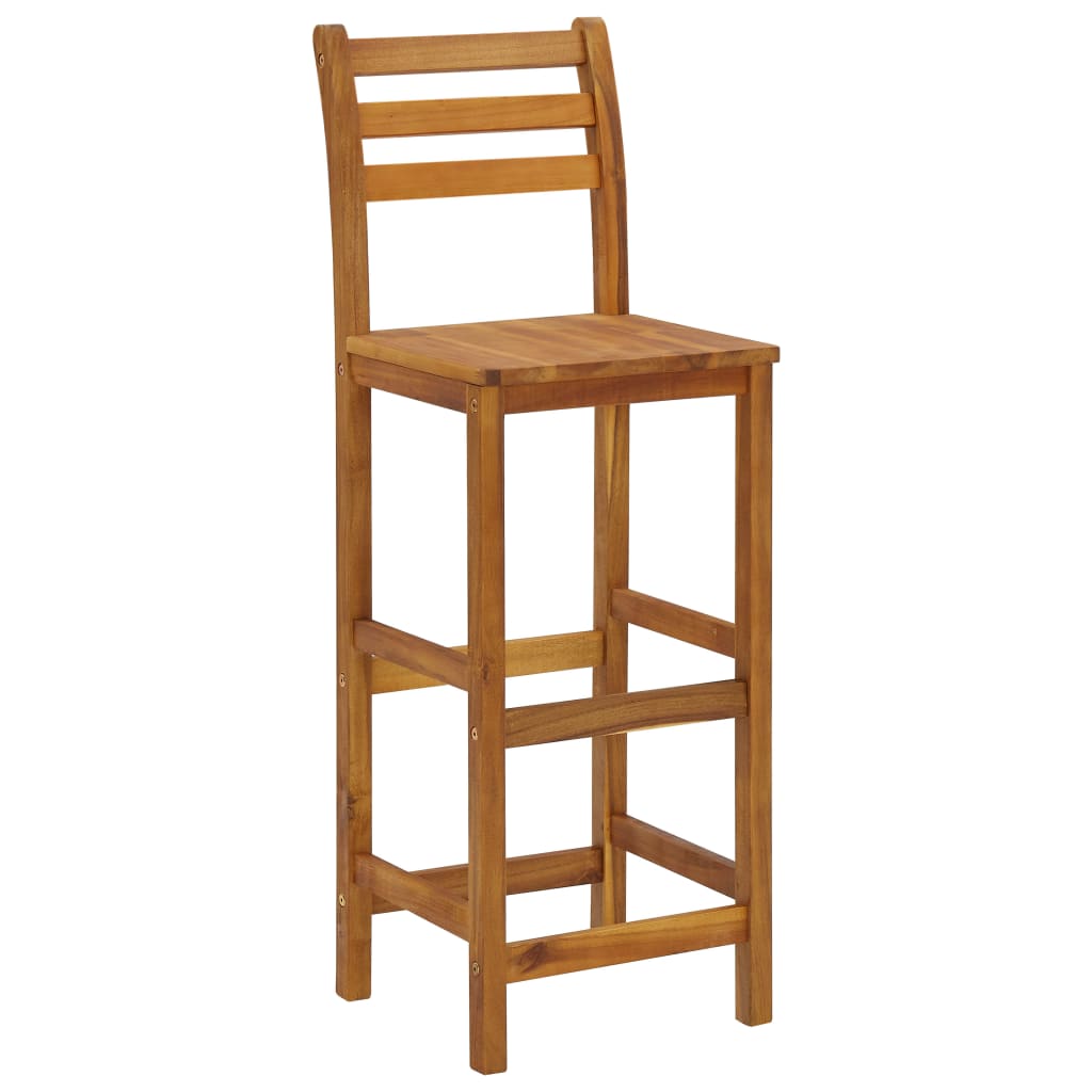 vidaXL Barové stoličky 6 ks masivní akáciové dřevo