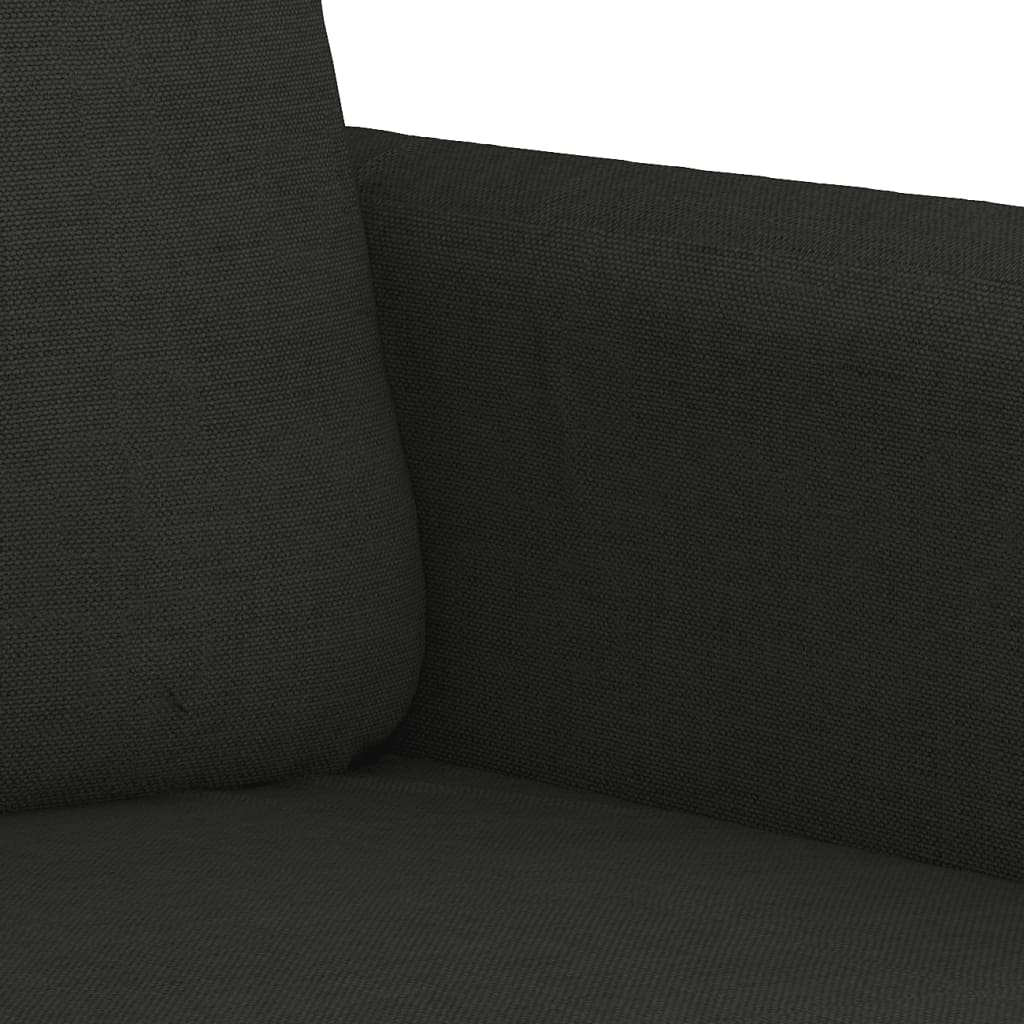 vidaXL 2dílná sedací souprava s poduškami černá textil
