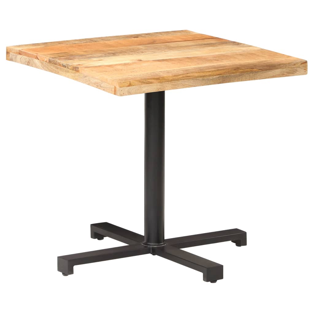 vidaXL Bistro stůl čtvercový 80 x 80 x 75 cm hrubé mangovníkové dřevo