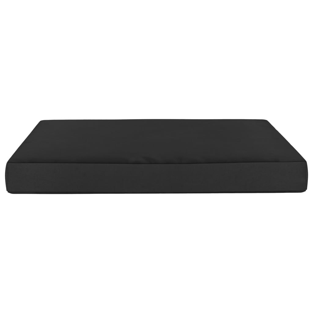 vidaXL Poduška na nábytek z palet 60 x 61,5 x 6 cm černá textil