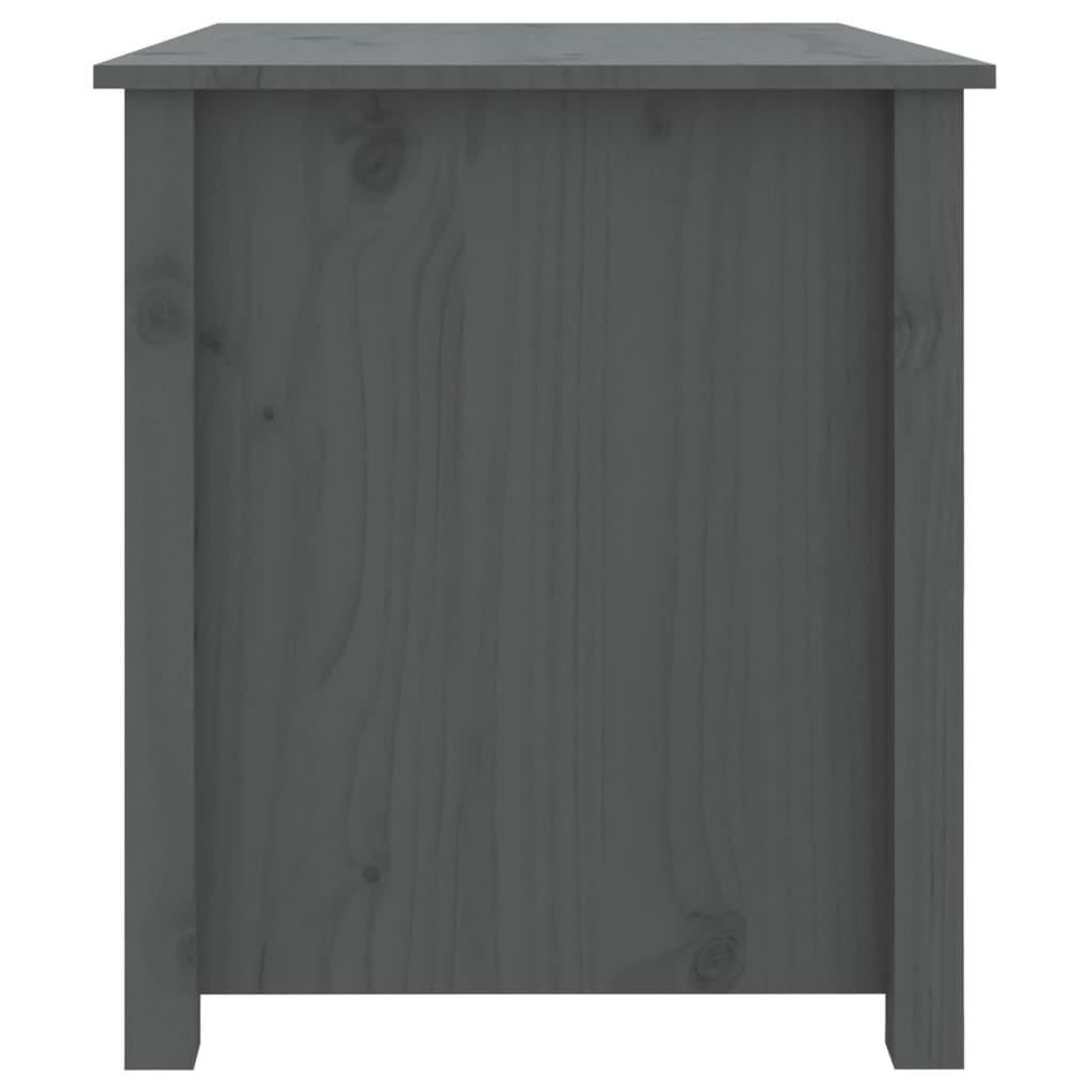 vidaXL Konferenční stolek šedý 71 x 49 x 55 cm masivní borové dřevo