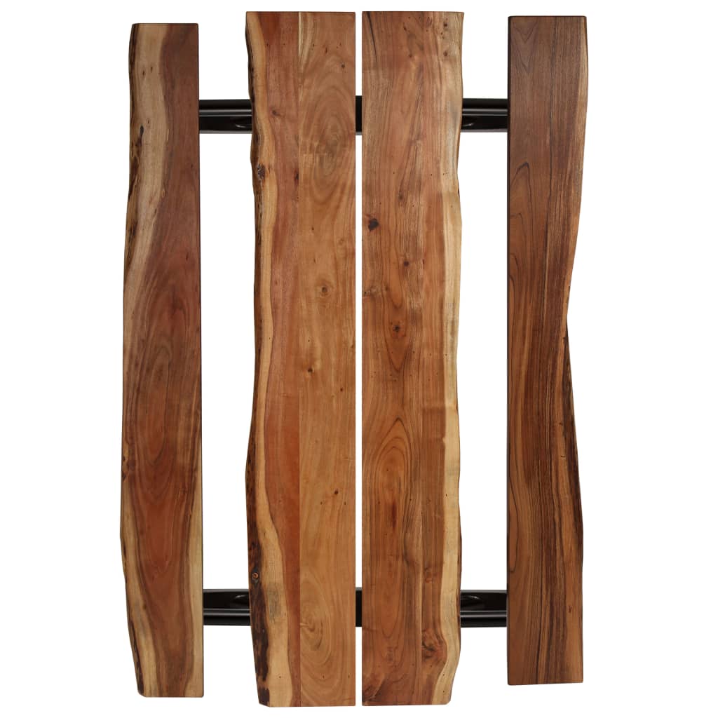 vidaXL Barový stůl s lavicemi masivní akáciové dřevo 180 x 50 x 107 cm