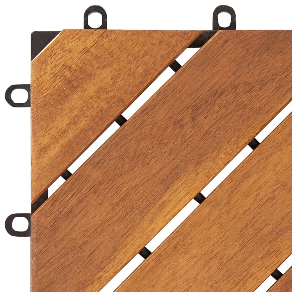 vidaXL Terasové dlaždice 10 ks 30 x 30 cm masivní akáciové dřevo