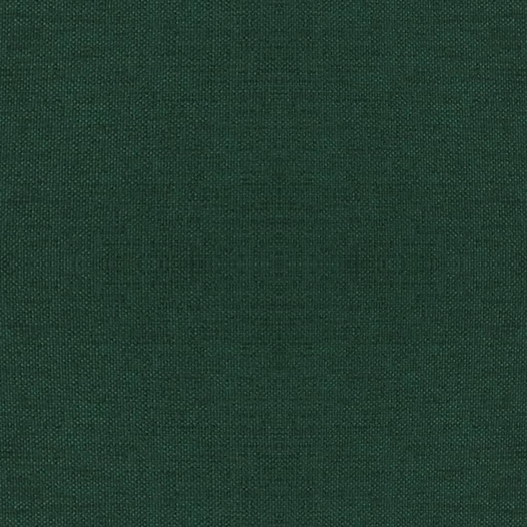vidaXL Stolička s dřevěnými nohami tmavě zelená textil
