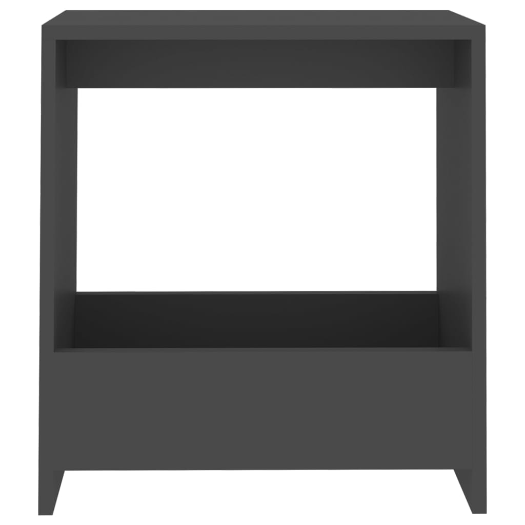 vidaXL Odkládací stolek šedý 50 x 26 x 50 cm dřevotříska