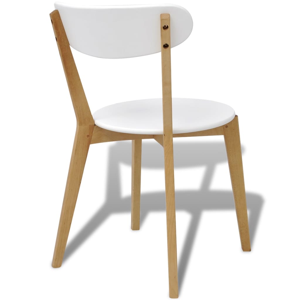 vidaXL Jídelní židle 4 ks MDF a březové dřevo