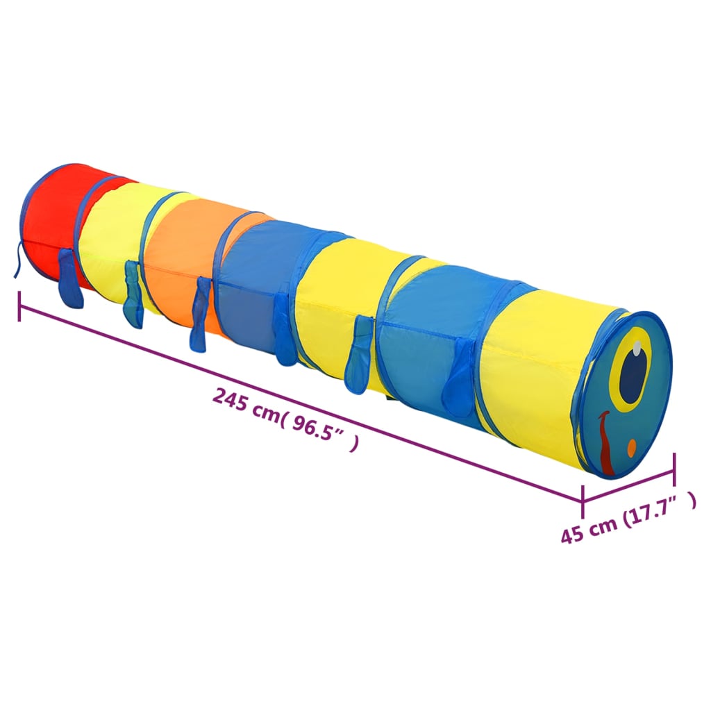 vidaXL Dětský tunel na hraní vícebarevný 245 cm polyester