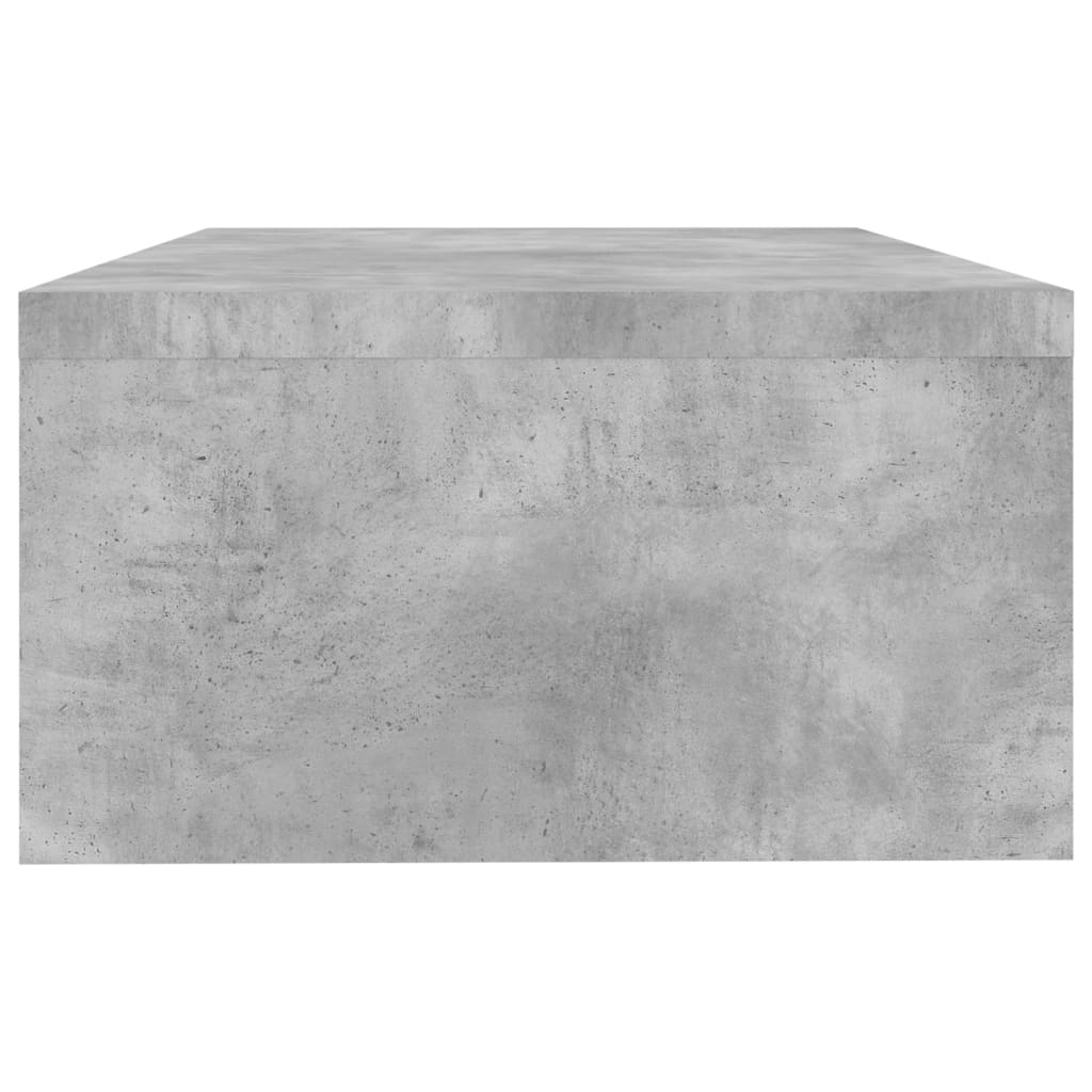 vidaXL Stojan na monitor betonově šedý 42 x 24 x 13 cm dřevotříska