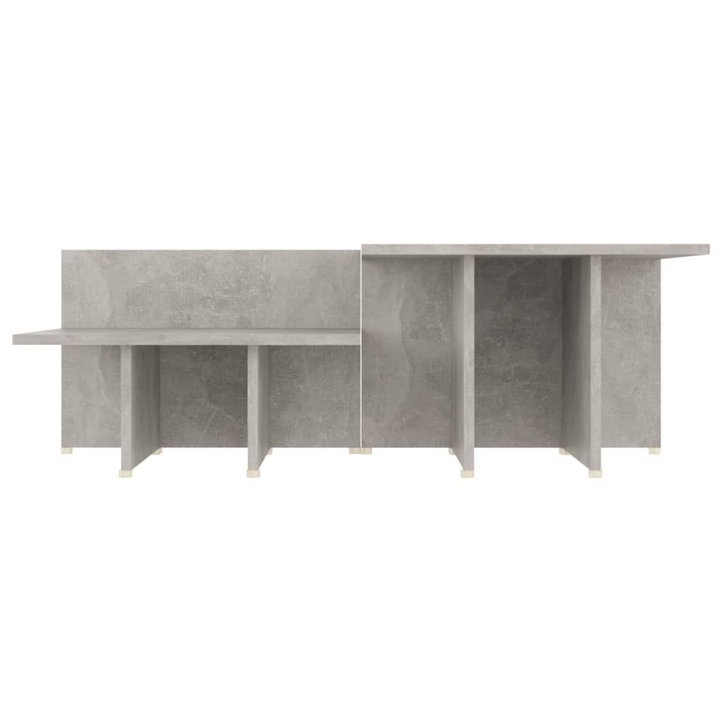 vidaXL Konferenční stolky 2ks betonově šedé 111,5x50x33 kompozit dřevo