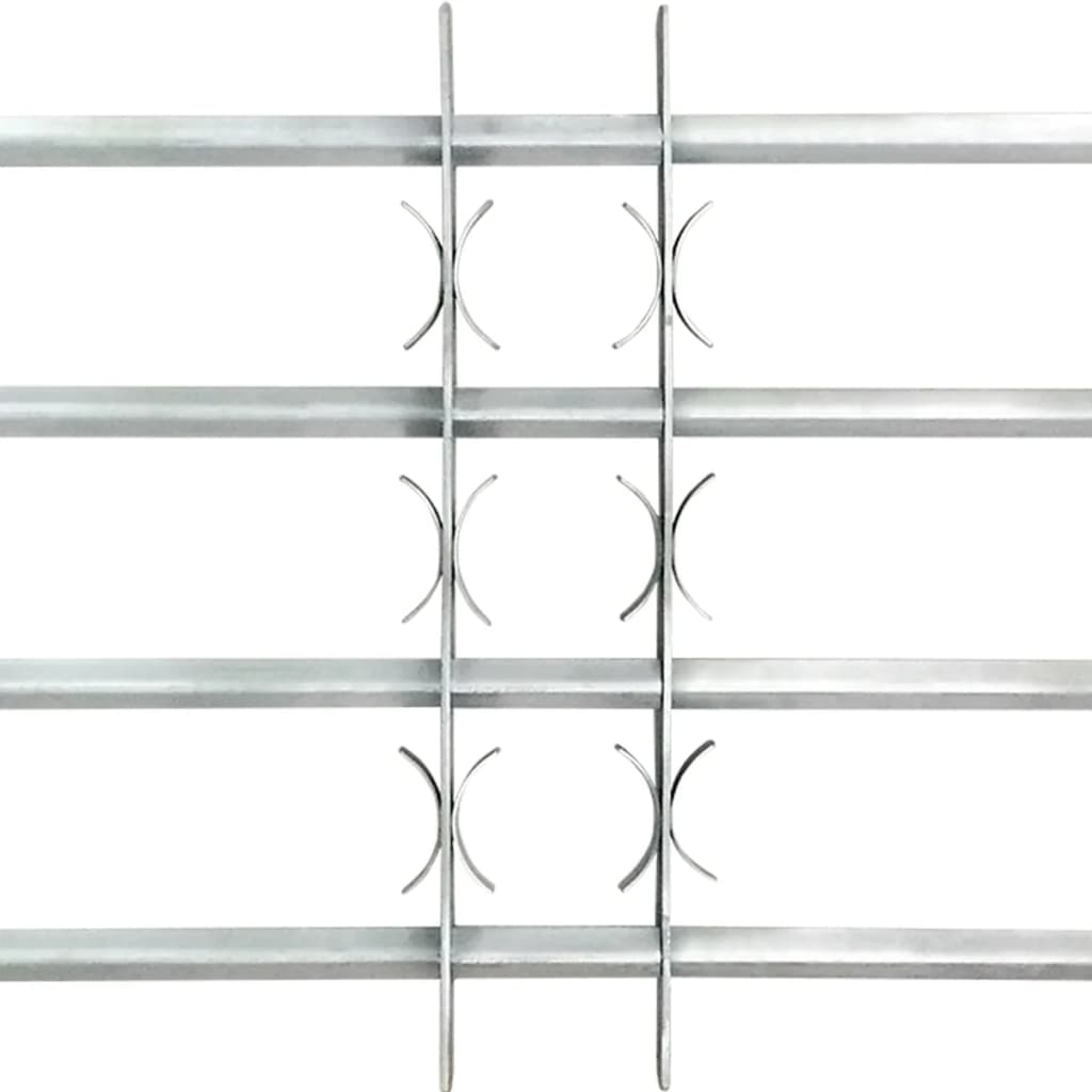 Nastavitelná bezpečnostní okenní mříž se 4 příčkami 1000–1500 mm