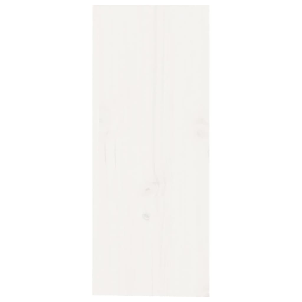 vidaXL Skříňka na víno bílá 62x25x62 cm masivní borovice