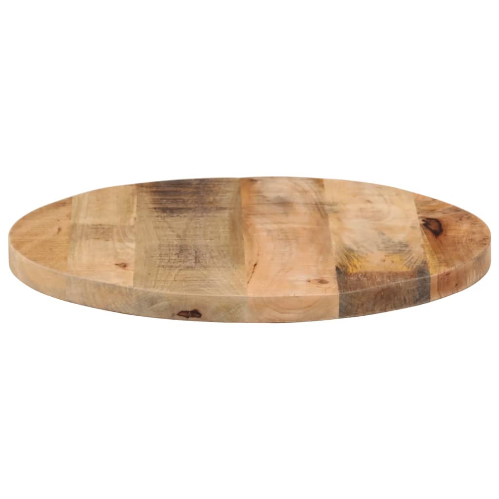 vidaXL Stolní deska Ø40x1,5 cm kulatá masivní hrubé mangovníkové dřevo