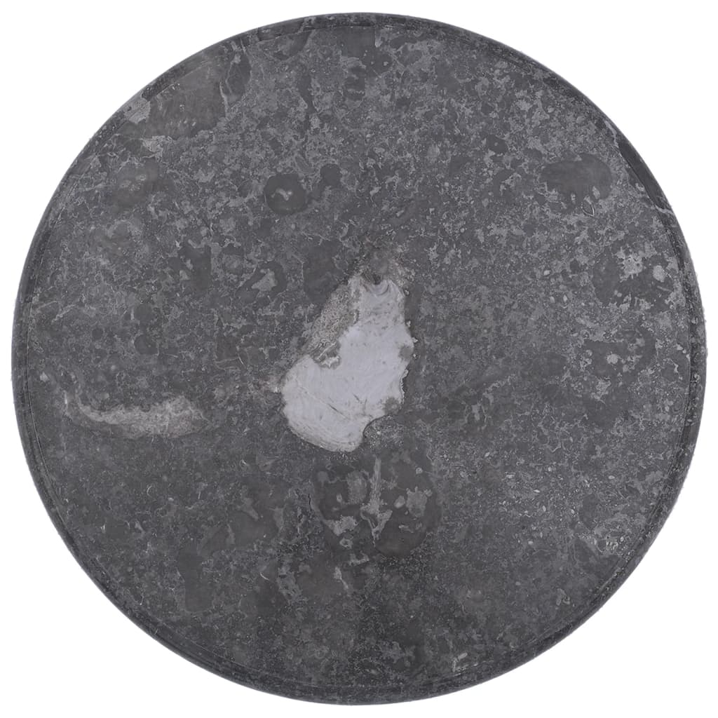vidaXL Stolní deska šedá Ø 60 x 2,5 cm mramor