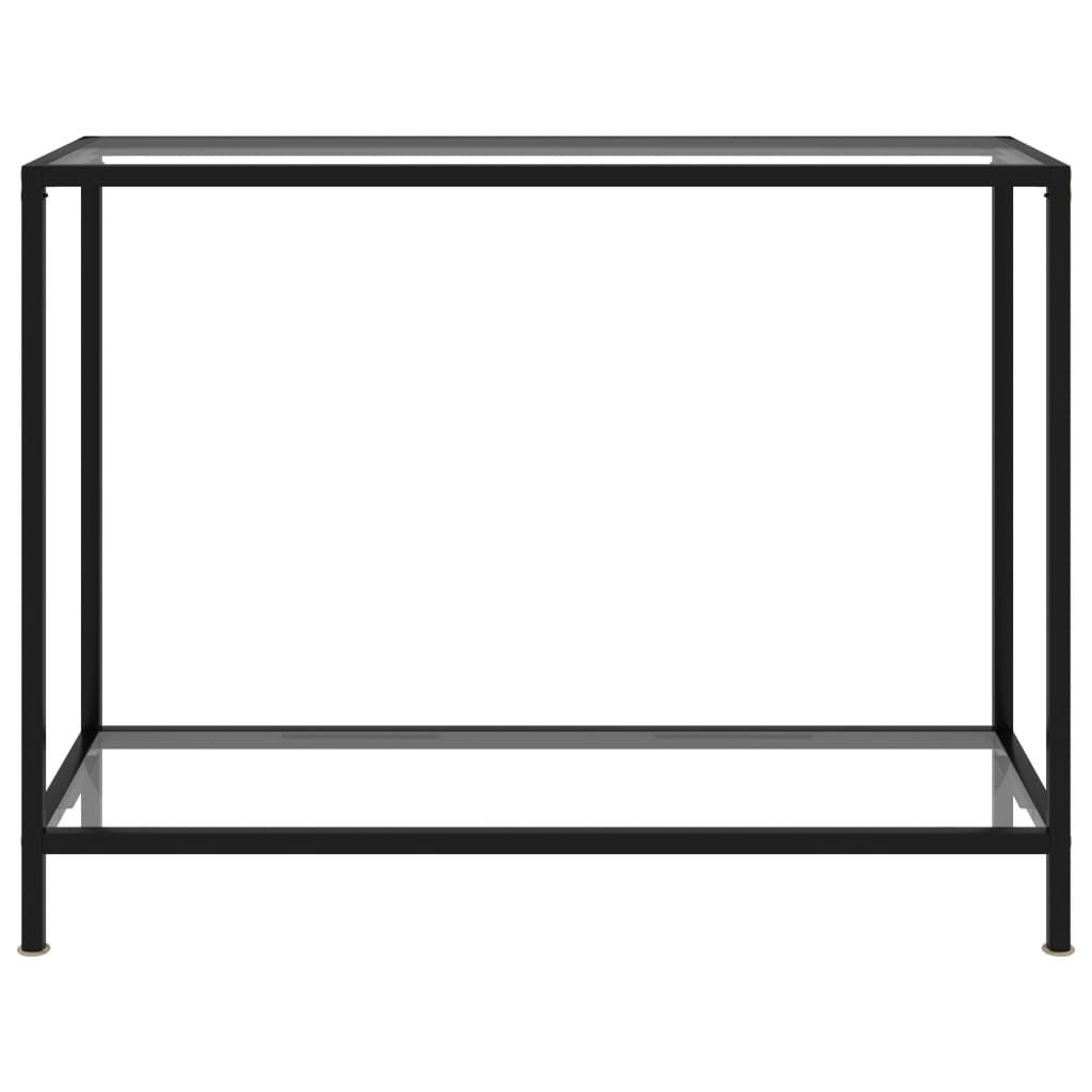 vidaXL Konzolový stolek transparentní 100 x 35 x 75 cm tvrzené sklo