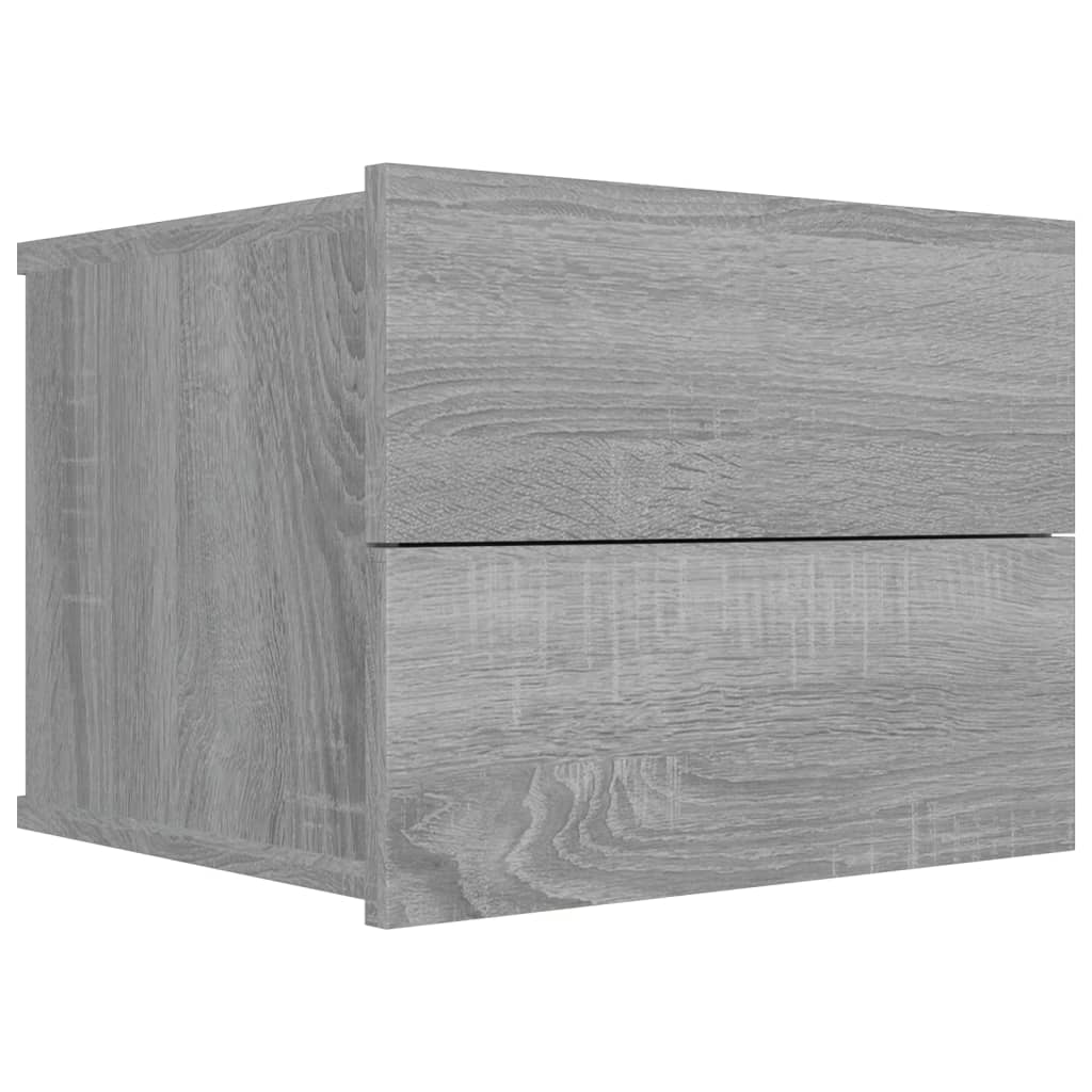 vidaXL Noční stolky 2 ks šedé sonoma 40 x 30 x 30 cm kompozitní dřevo