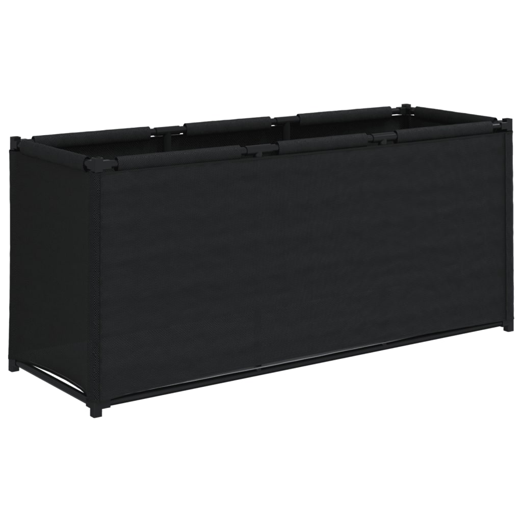 vidaXL Úložný box černý 105 x 34,5 x 45 cm textil