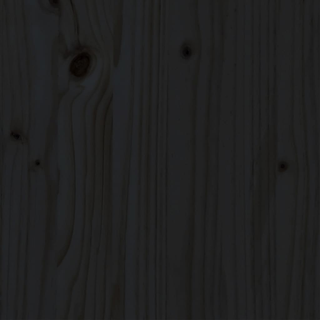 vidaXL Rám postele černý masivní borovice 180 x 200 cm Super King
