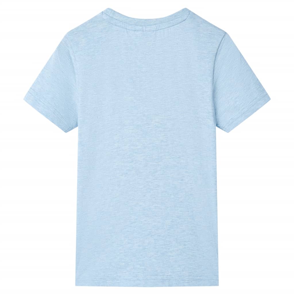 Dětské tričko bledě modrá melanž 92
