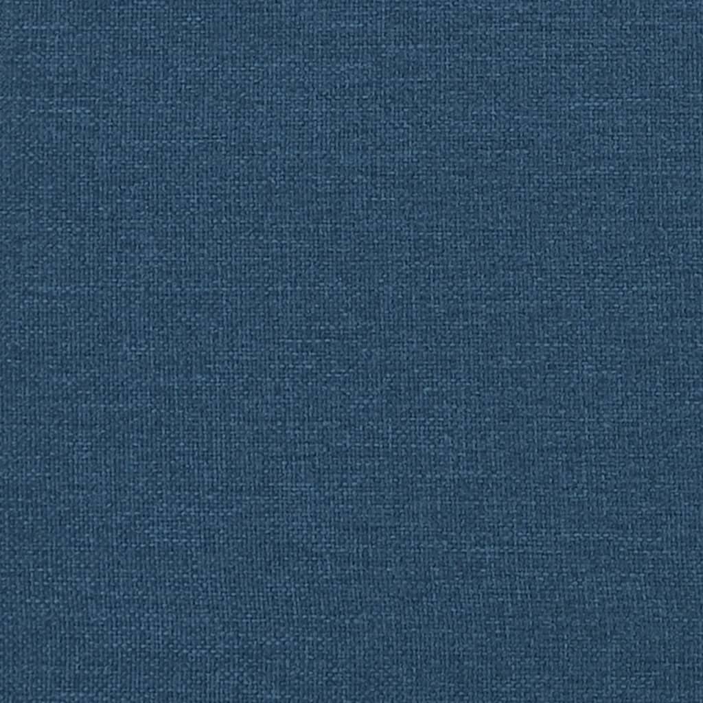 vidaXL Polohovací křeslo s podnožkou modré textil