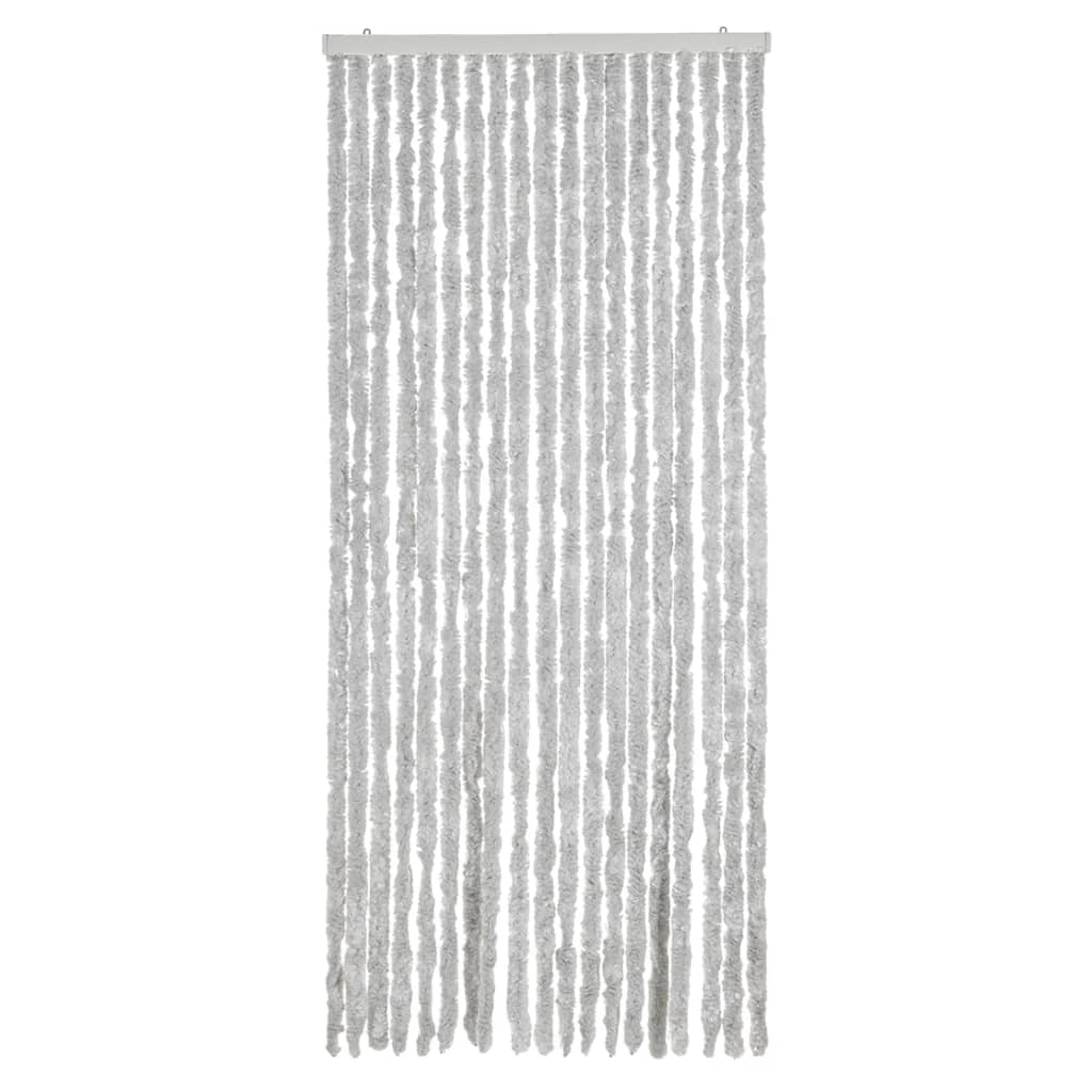 vidaXL Závěs proti hmyzu šedý 56 x 185 cm žinylka