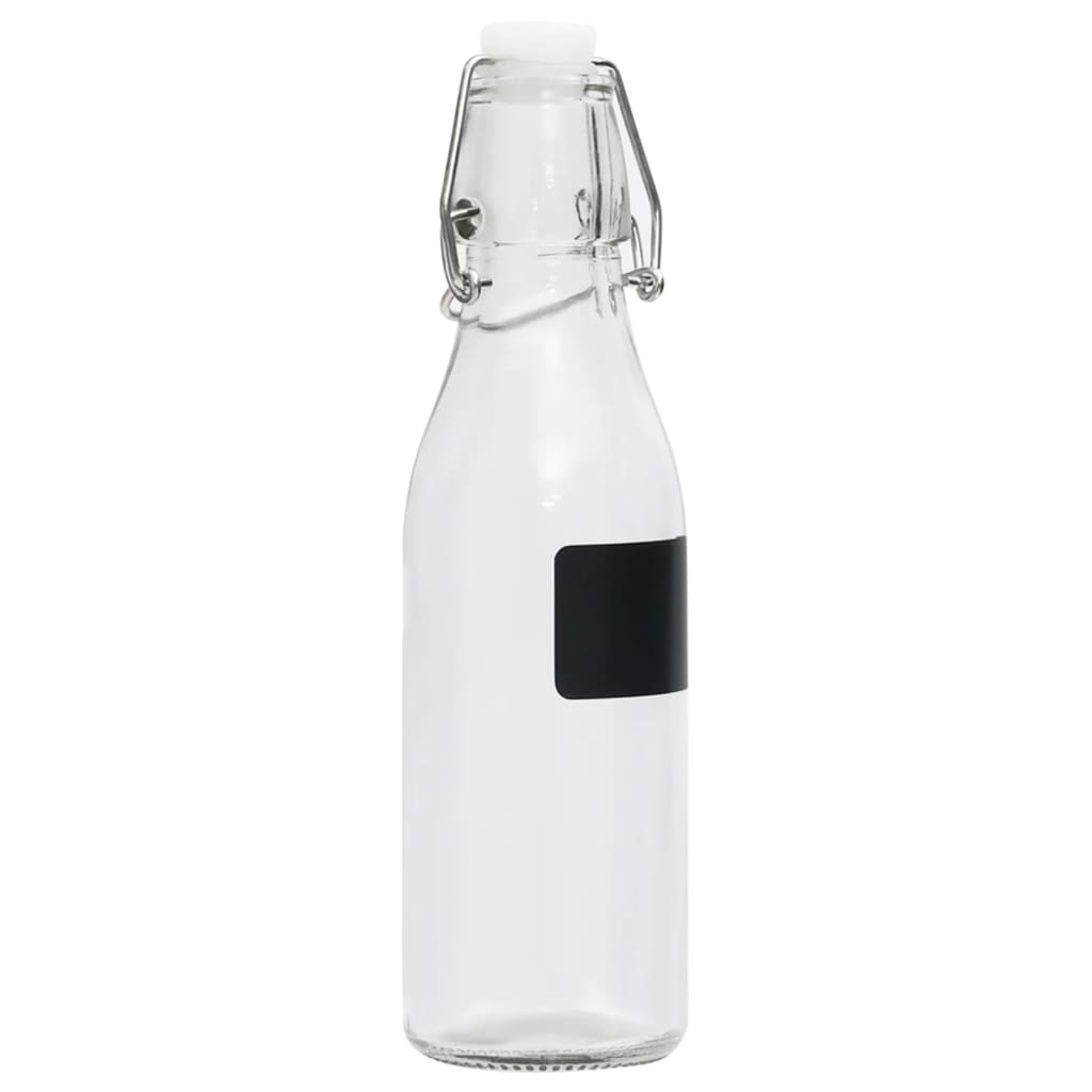 vidaXL Skleněná láhev s pákovým uzávěrem 6 ks kulatá 250 ml