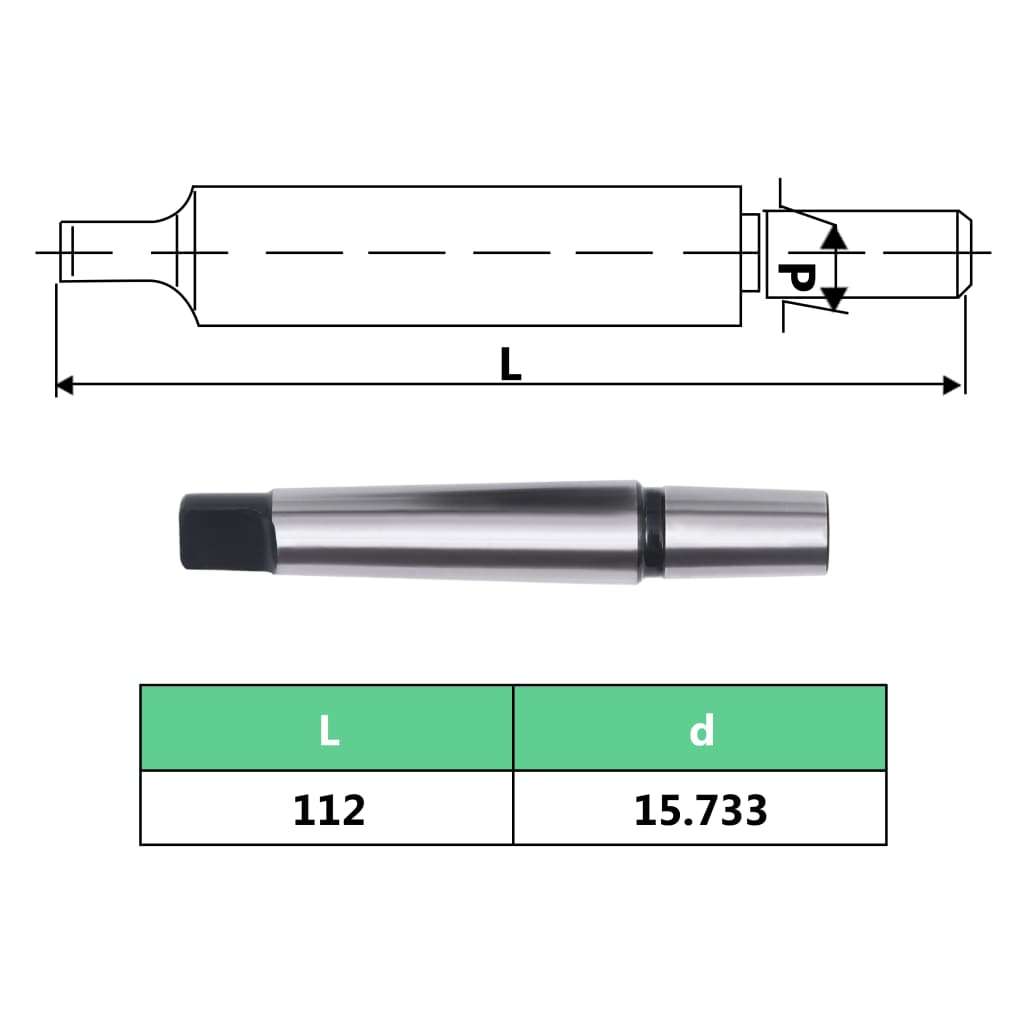 vidaXL Rychloupínací sklíčidlo MT2–B16 s 13mm upínacím rozsahem