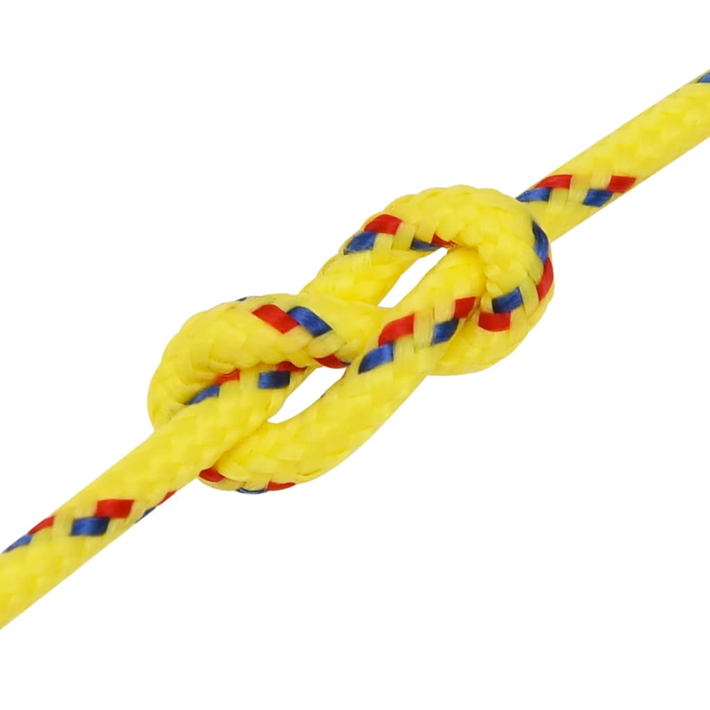 vidaXL Lodní lano žluté 3 mm 100 m polypropylen