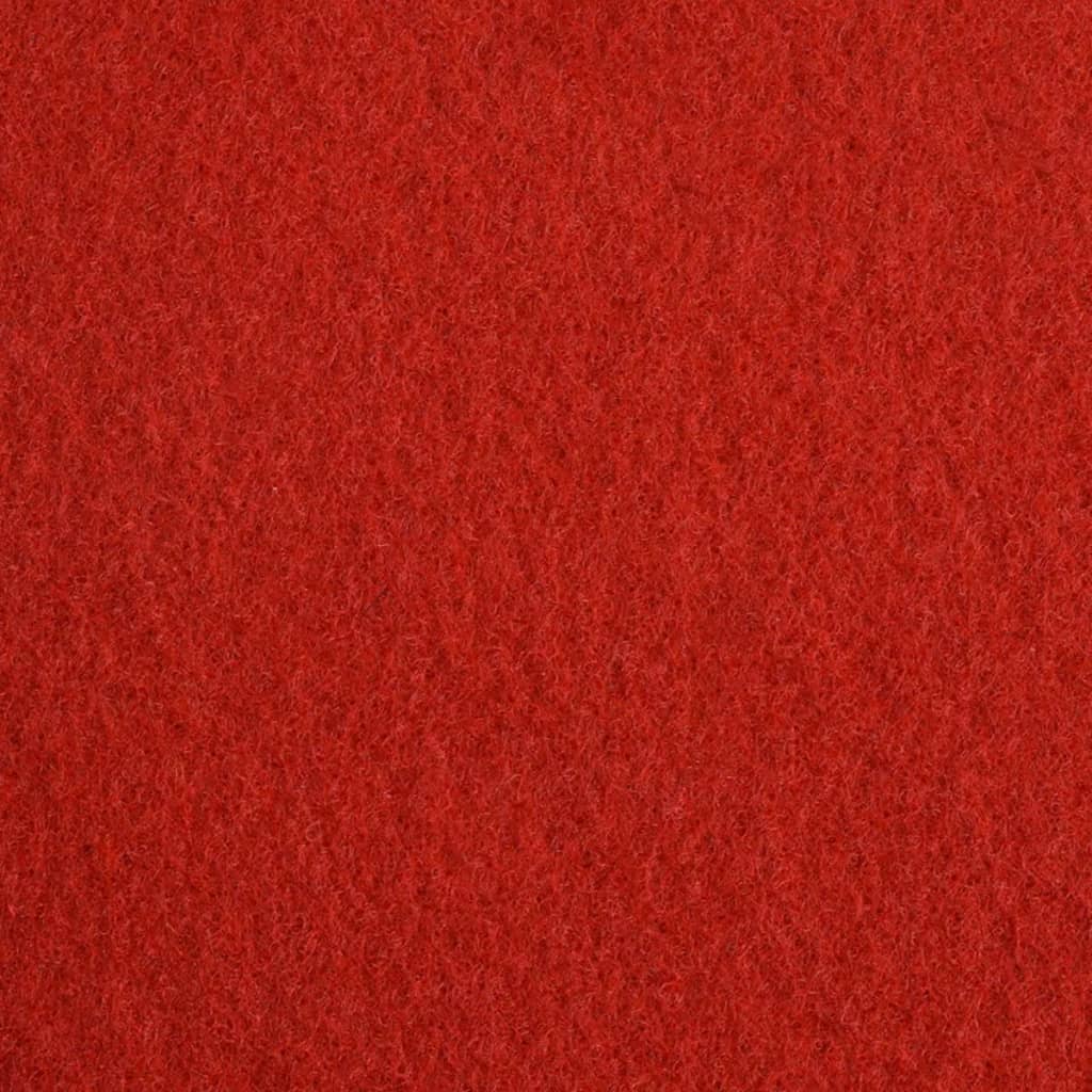 vidaXL Výstavářský koberec hladký 1x12 m červený