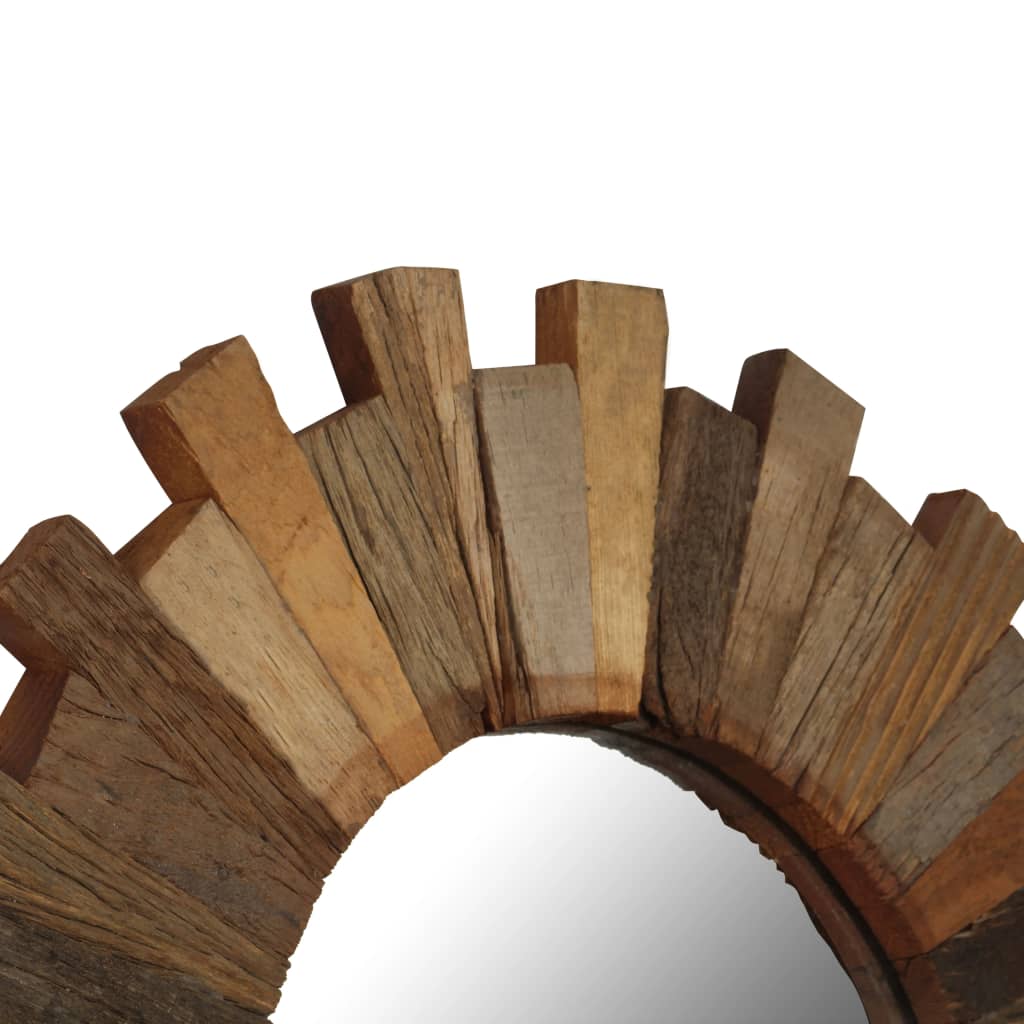 vidaXL Nástěnné zrcadlo masivní recyklované dřevo 70 cm