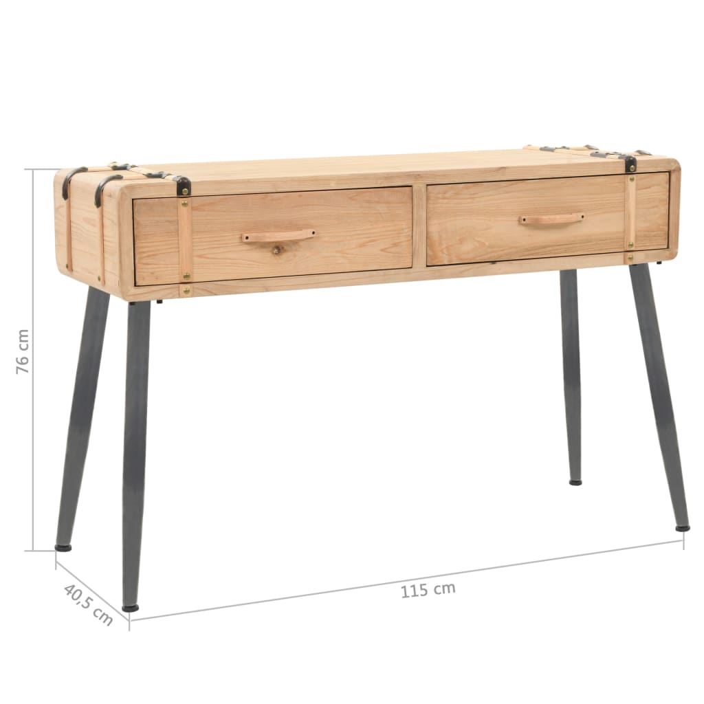 vidaXL Konzolový stolek masivní jedlové dřevo 115 x 40,5 x 76 cm
