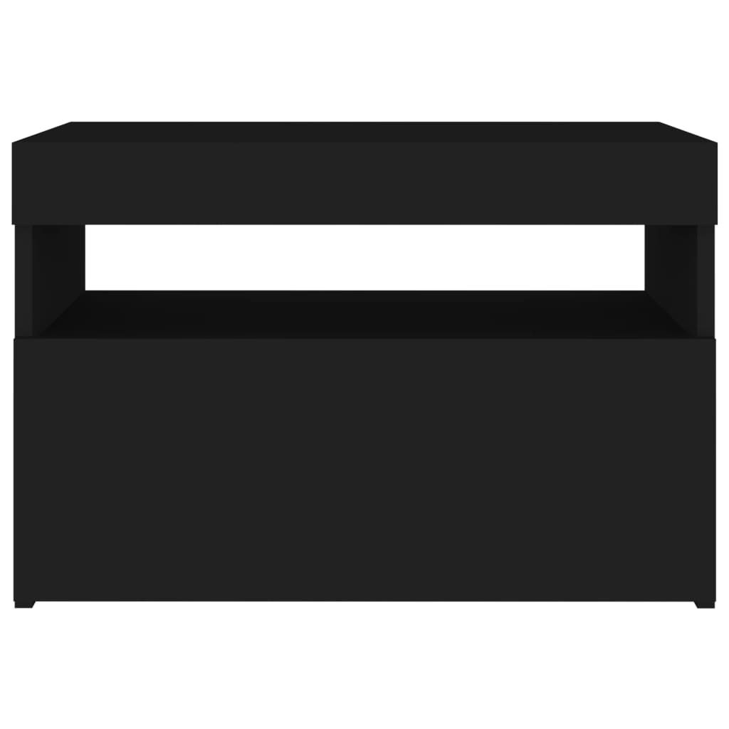 vidaXL TV skříňky s LED osvětlením 2 ks černé 60 x 35 x 40 cm