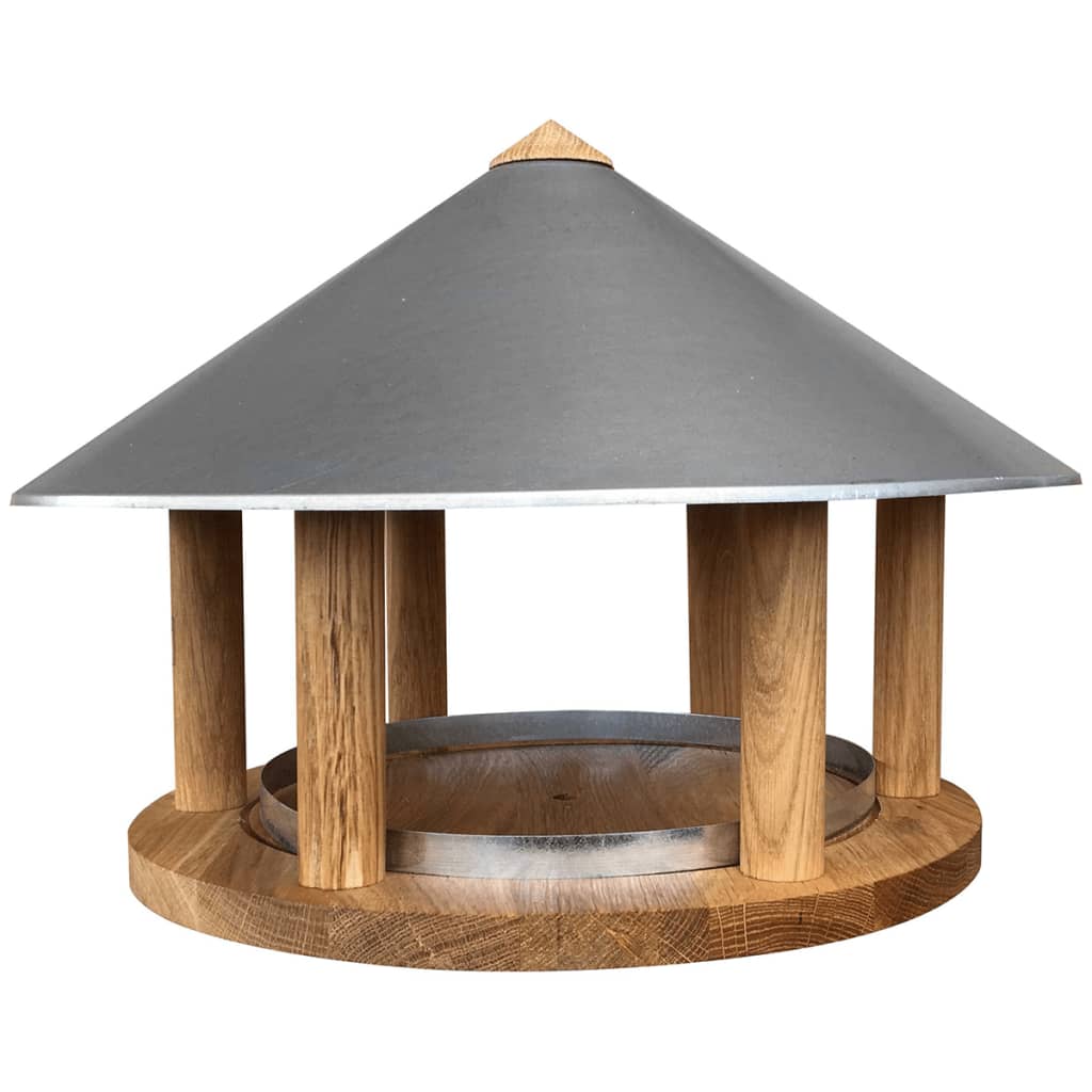 Esschert Design Krmítko pro ptáky špičatá zinková střecha FB431