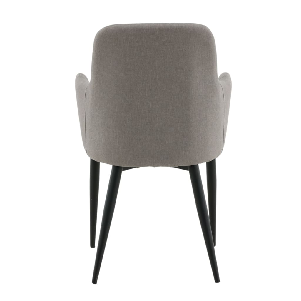 Venture Home Jídelní židle 2 ks Comfort polyester černé a šedé