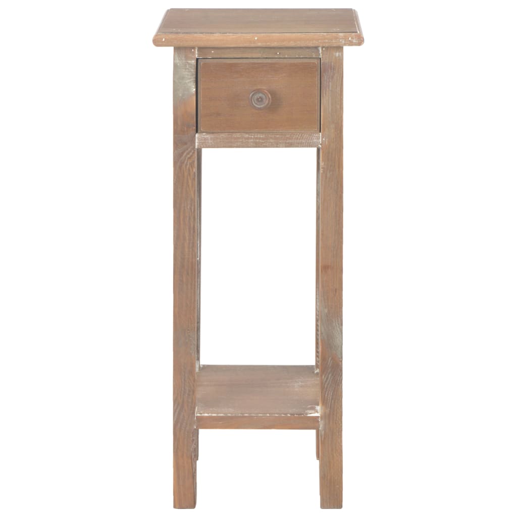 vidaXL Odkládací stolek hnědý 27 x 27 x 65,5 cm dřevo