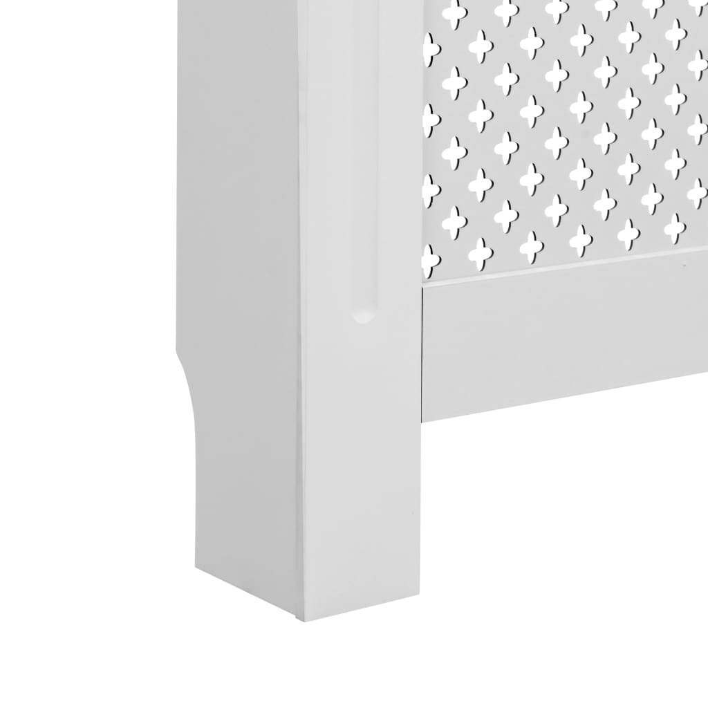 vidaXL Kryt na radiátor bílý 112 x 19 x 81,5 cm MDF