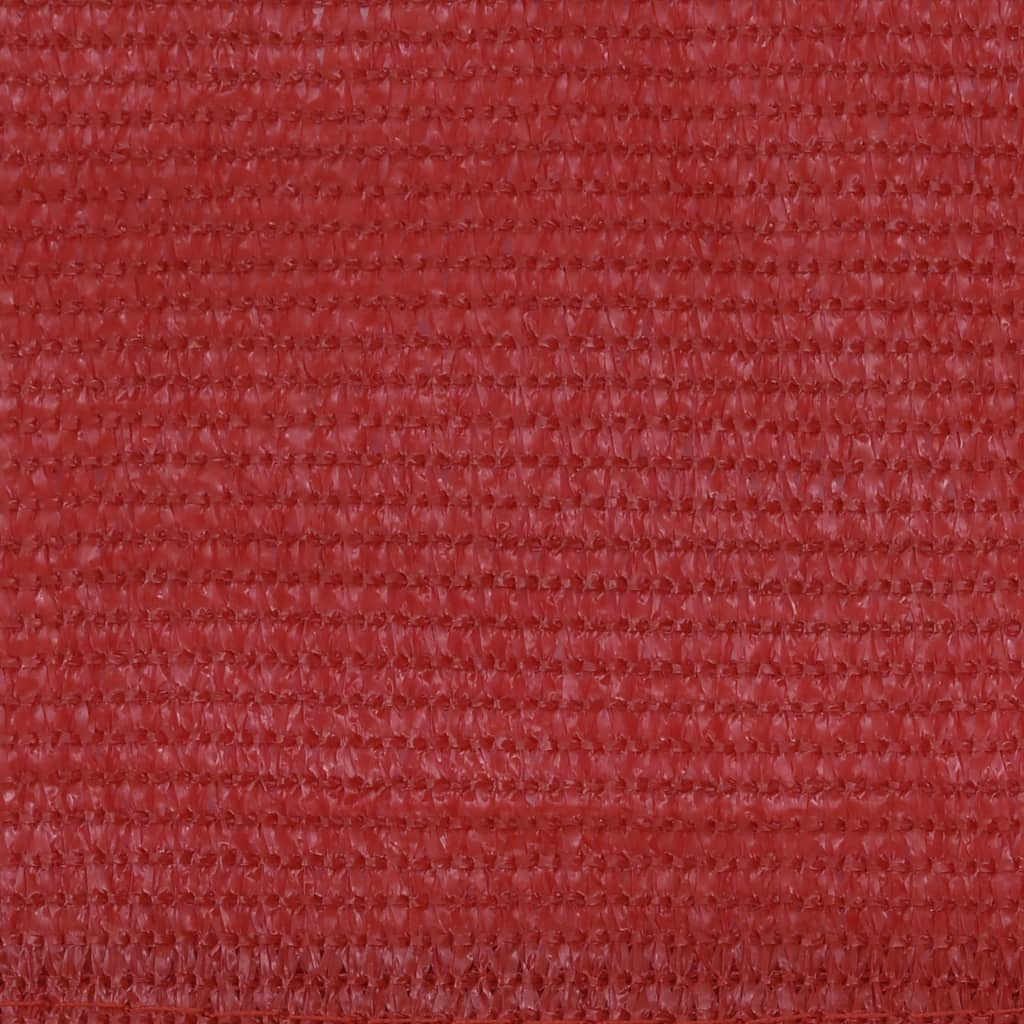 vidaXL Balkonová zástěna červená 120 x 600 cm HDPE