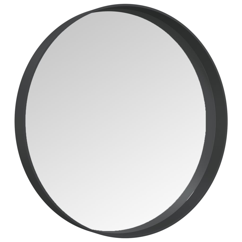 vidaXL Nástěnné zrcadlo černé 30 cm