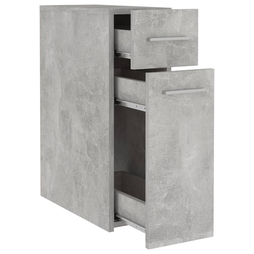vidaXL Úložná skříňka betonově šedá 20 x 45,5 x 60 cm dřevotříska