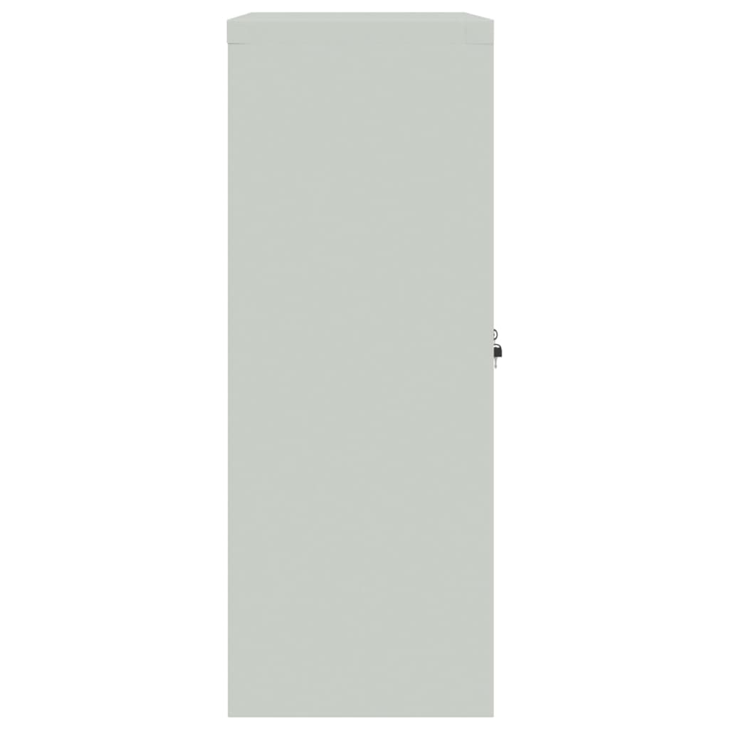 vidaXL Kartotéka světle šedá 90 x 40 x 105 cm ocel