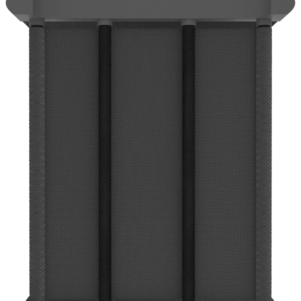 vidaXL Výstavní police 9 přihrádek s boxy šedé 103x30x107,5 cm textil