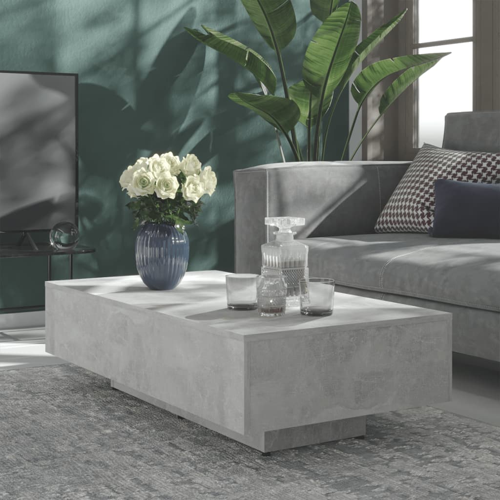 vidaXL Konferenční stolek betonově šedý 115 x 60 x 31 cm dřevotříska