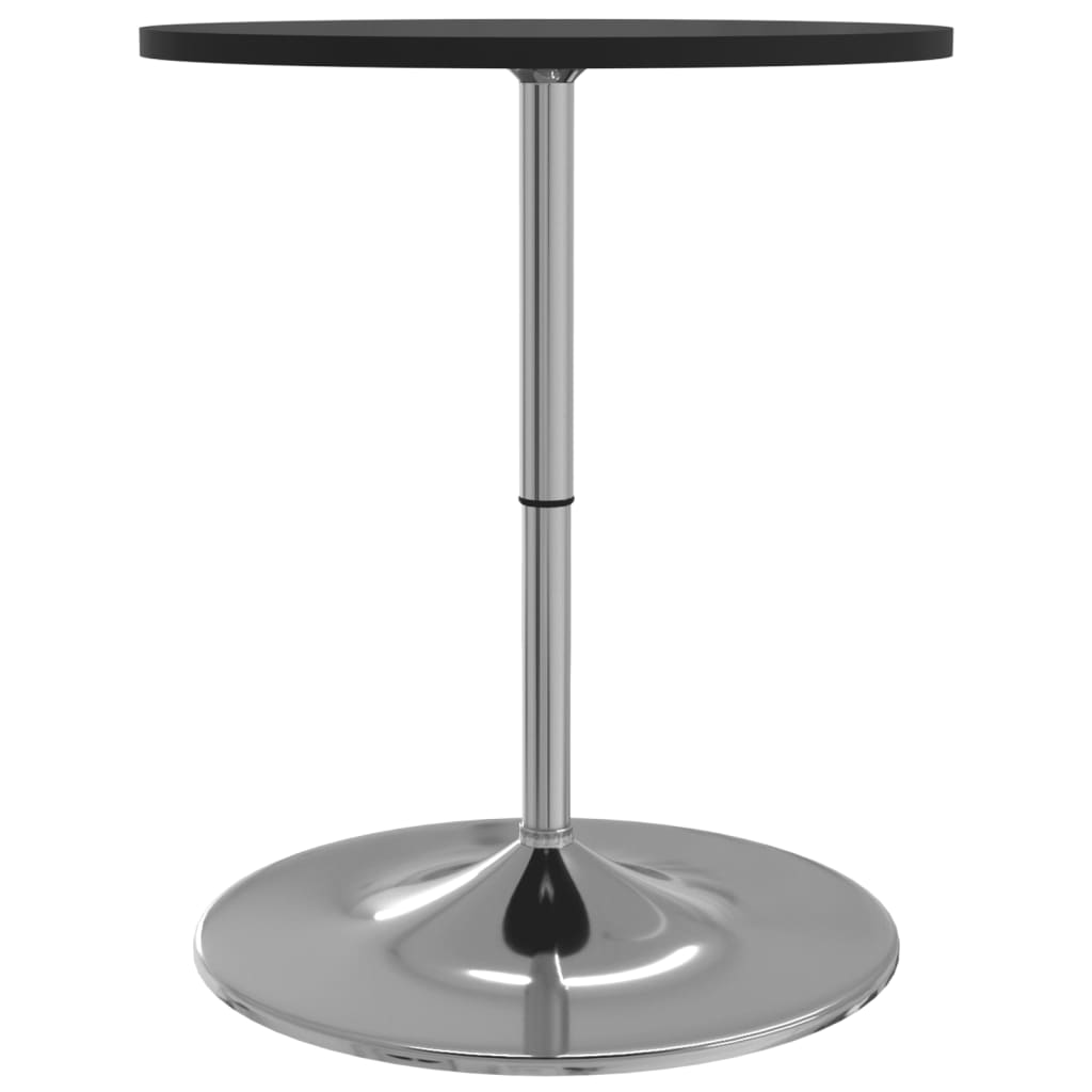 vidaXL Barový stůl černý 60x60x90 cm kompozitní dřevo chromovaná ocel