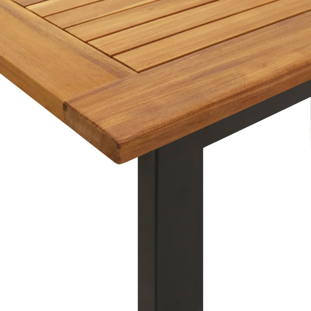 vidaXL Zahradní stůl s nohami ve tvaru U 140x80x75 cm masivní akácie