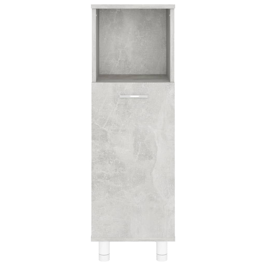 vidaXL Koupelnová skříňka betonově šedá 30 x 30 x 95 cm dřevotříska