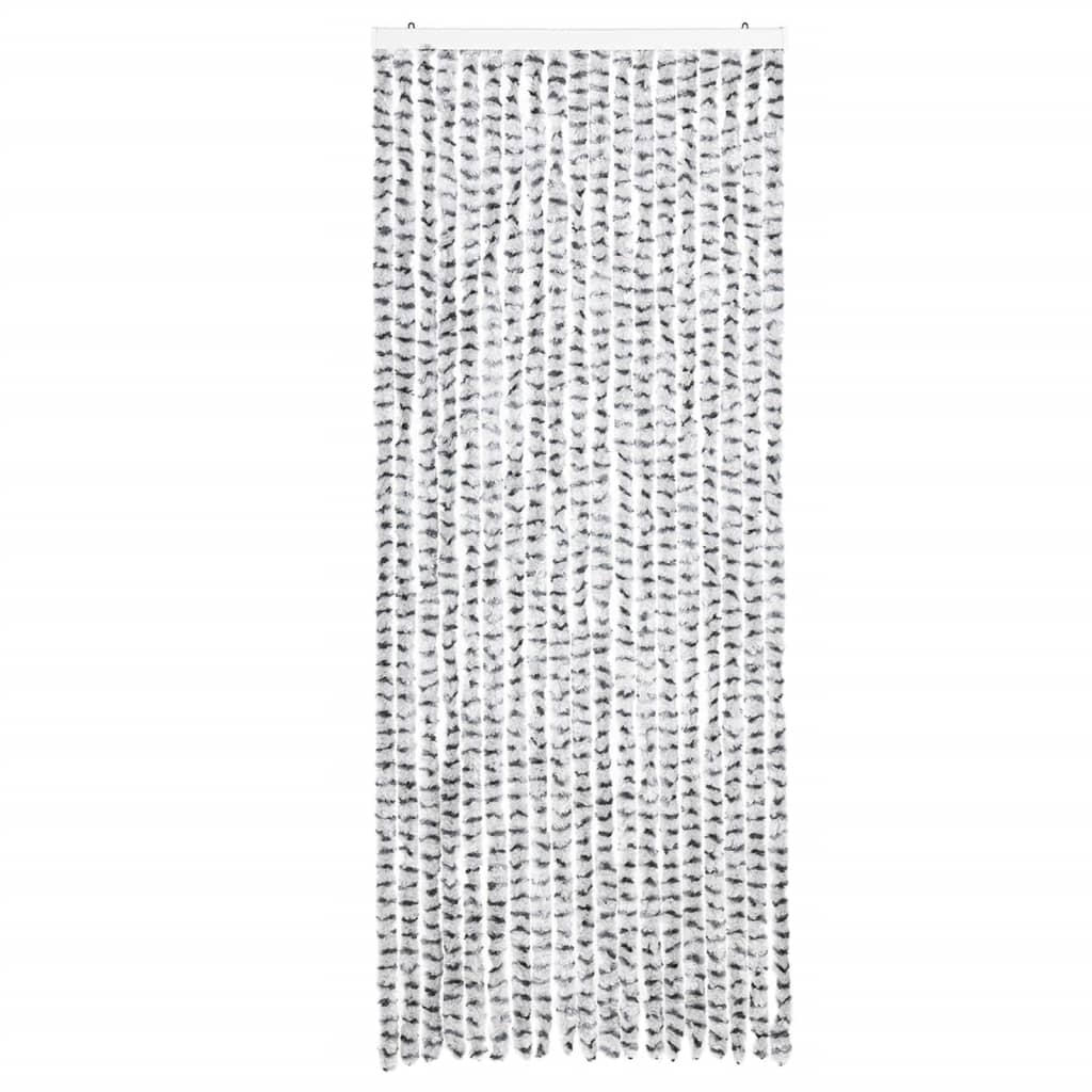 vidaXL Závěs proti hmyzu světle šedý a tmavě šedý 56 x 200 cm žinylka